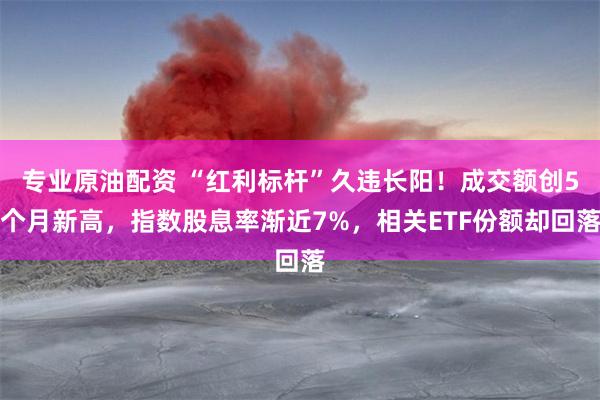 专业原油配资 “红利标杆”久违长阳！成交额创5个月新高，指数股息率渐近7%，相关ETF份额却回落
